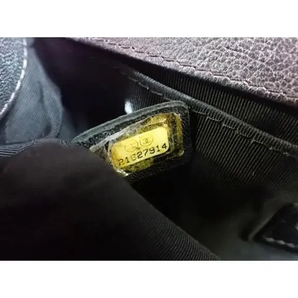 Chanel Purple Mermaid Boy Bag 16C Iridescent Old Medium Classic Quilted Flap CC - Picture 16 of 16